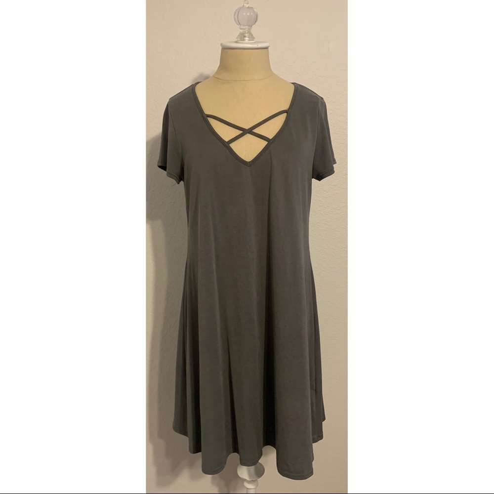 Nordstrom criss-cross front mini dress